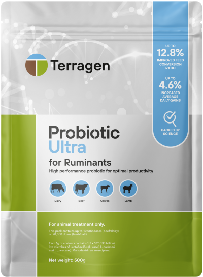Terragen Probiotic Ultra for Ruminants 500g (10,000 doses)