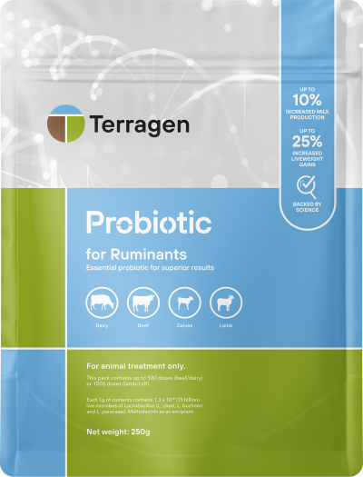 Terragen Probiotic for Ruminants 250g (500 doses)